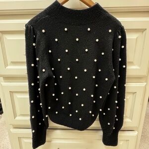 & Other Stories - Black Pearl Sweater Size Small